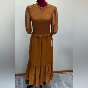 Nanette Lepore sparkly medieval gold dress